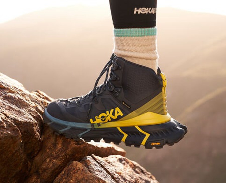 Sapatilhas Hoka One One Masculino Azuis - Tennine Hike Gore-Tex - 214-HJAYQX